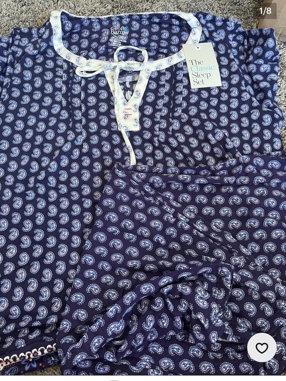 croft & barrow Navy Print Women’s Sleepwear